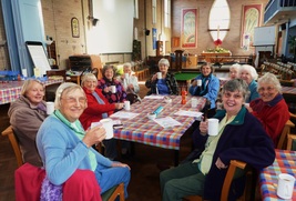 Sit Fit group enjoying a cuppa after class